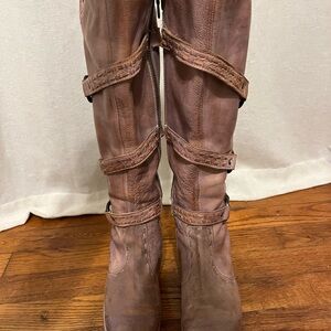 Women's Brown Leather Boots